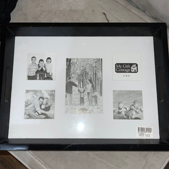 My gift cottage place setting glass frame new - Picture 1 of 2